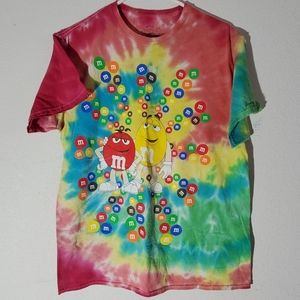 100% Cotton Officially Liscened M&M's Tie Dyed Tee